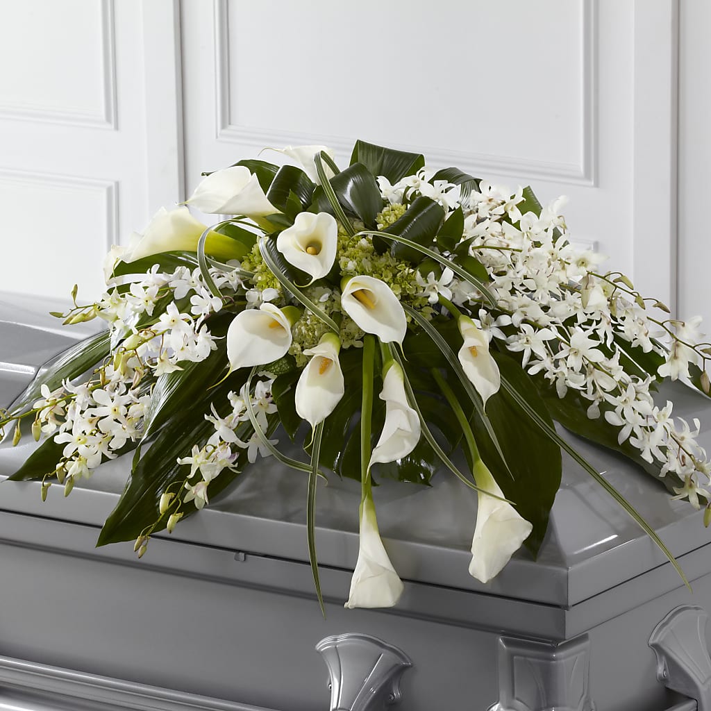 Angel Wings Casket Spray – D Florals, Jacksonville FL
