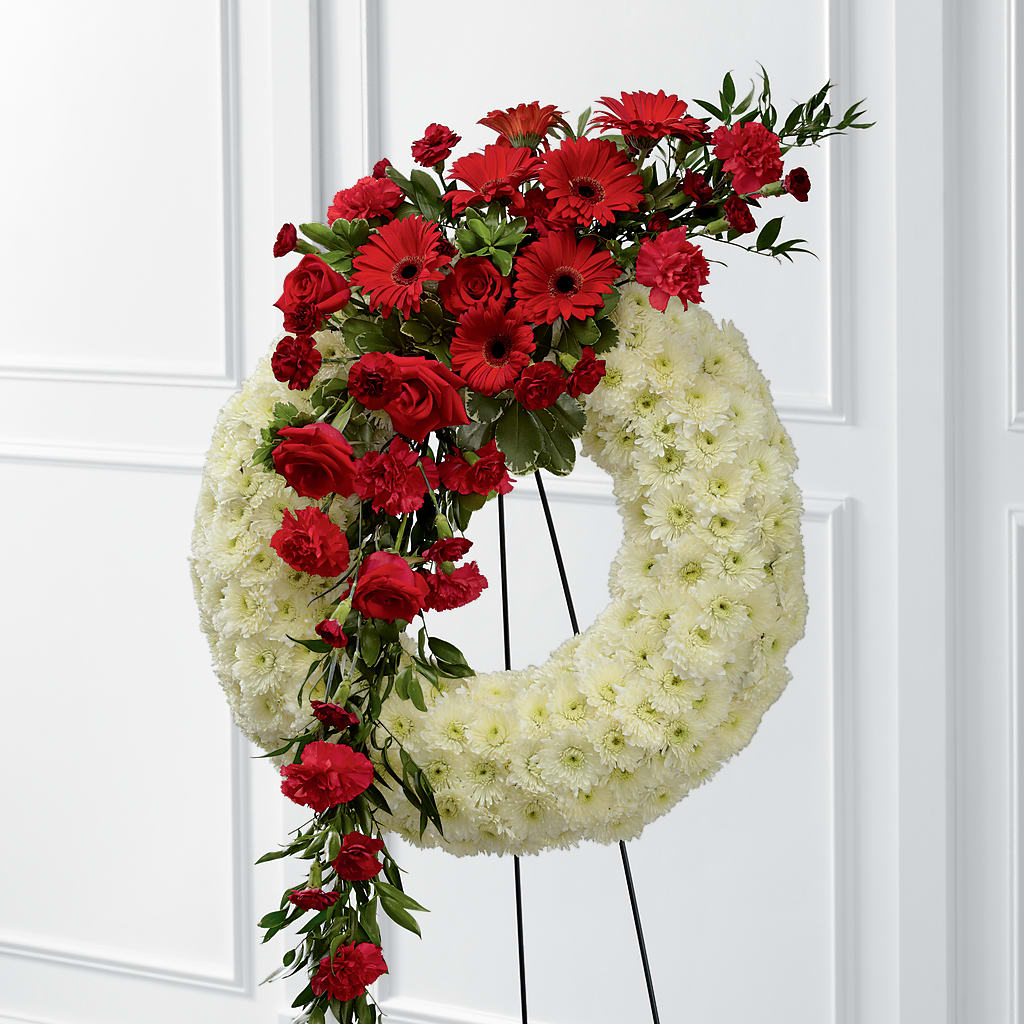 Graceful Tribute Wreath – D Florals, Jacksonville FL