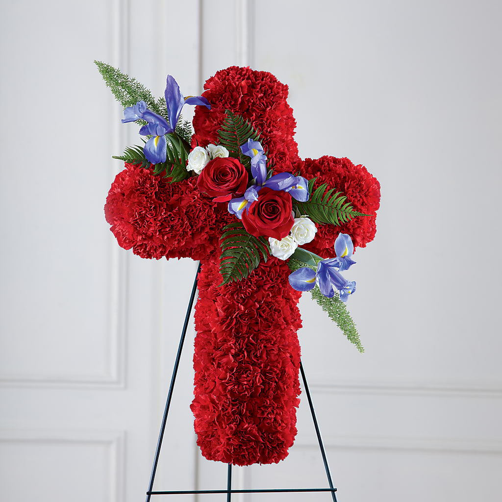 Faithful Hero Floral Cross – D Florals, Jacksonville FL