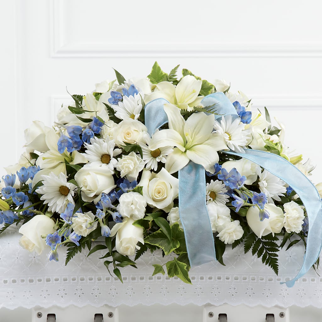 Tender Treasure Casket Spray – D Florals, Jacksonville FL