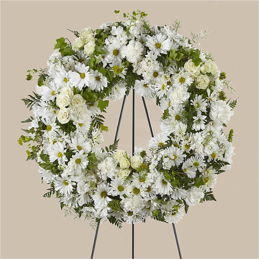Faithful Wishes Wreath – D Florals, Jacksonville FL