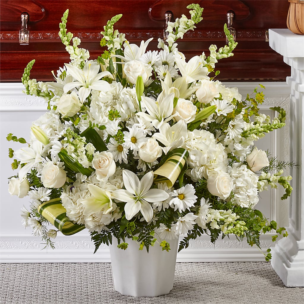 Thoughts of Tranquility Floor Basket – D Florals, Jacksonville FL