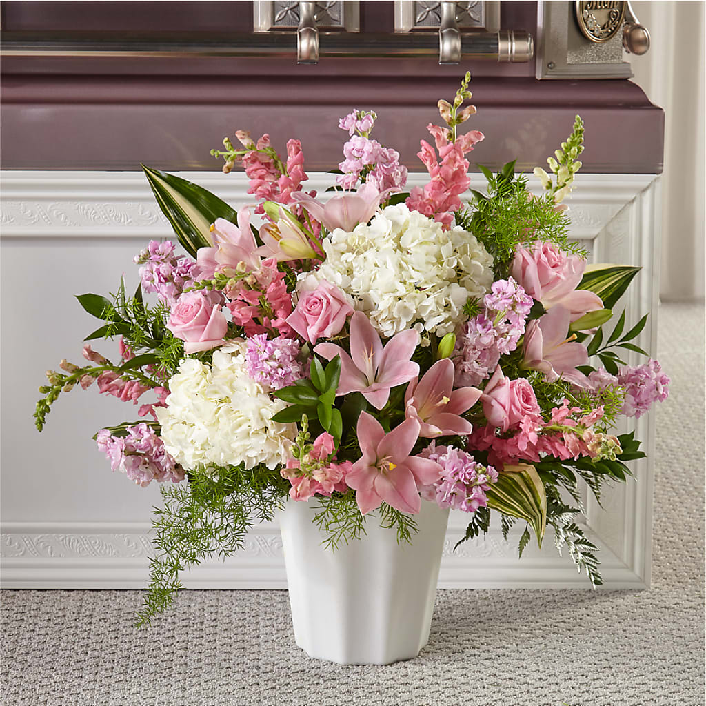 Simply Serene Floor Basket – D Florals, Jacksonville FL