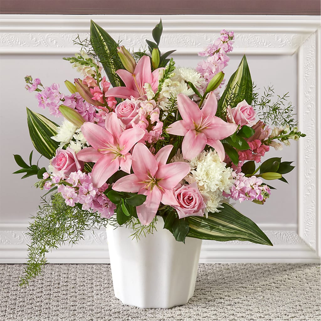 Simply Serene Floor Basket – D Florals, Jacksonville FL