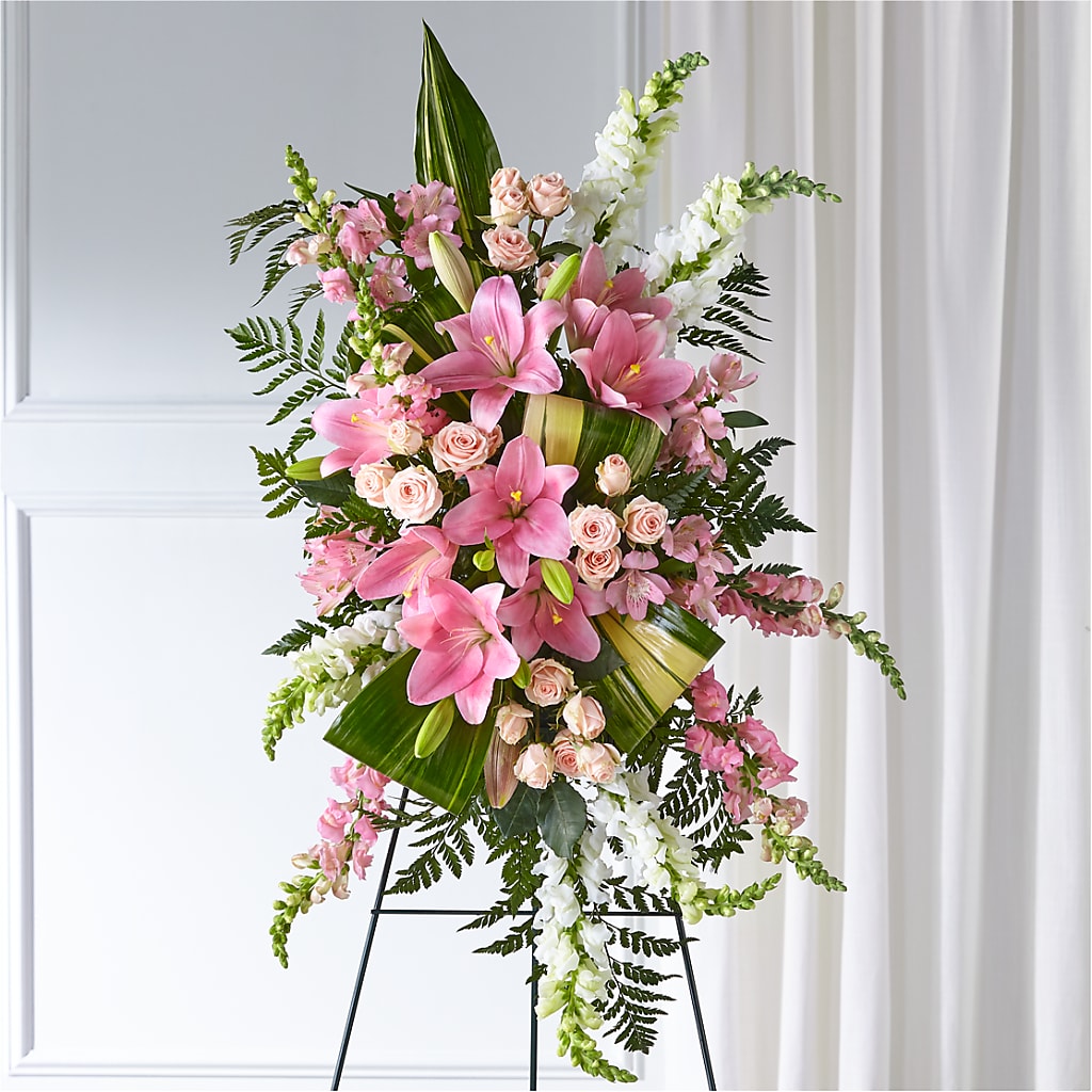 Elegant Embrace Standing Spray – D Florals, Jacksonville FL