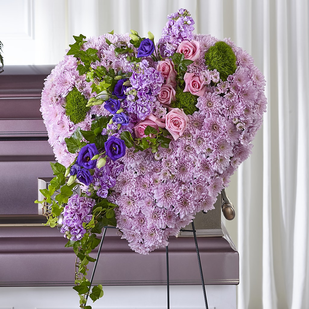 Treasured Love Standing Heart – D Florals, Jacksonville FL
