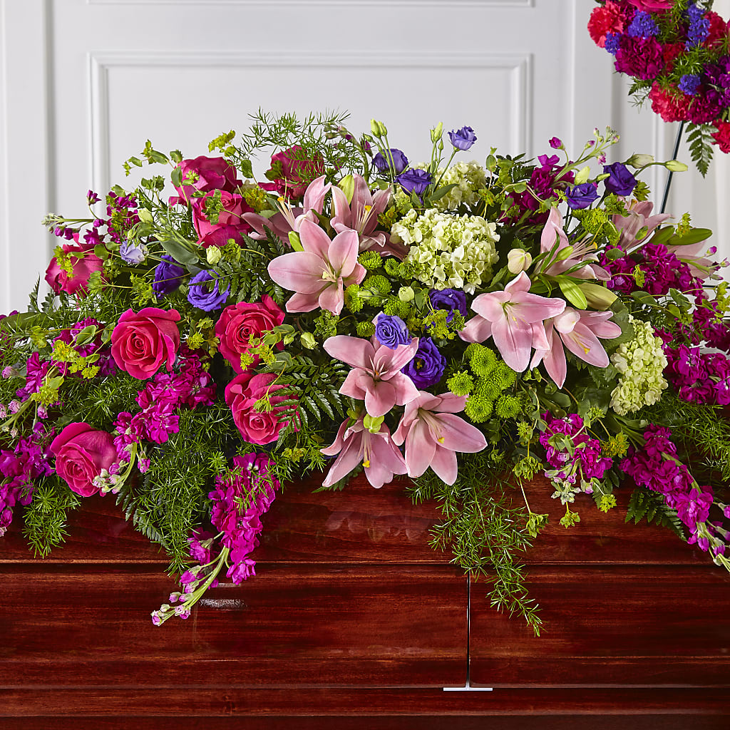 Radiant Tribute Casket Spray – D Florals, Jacksonville FL