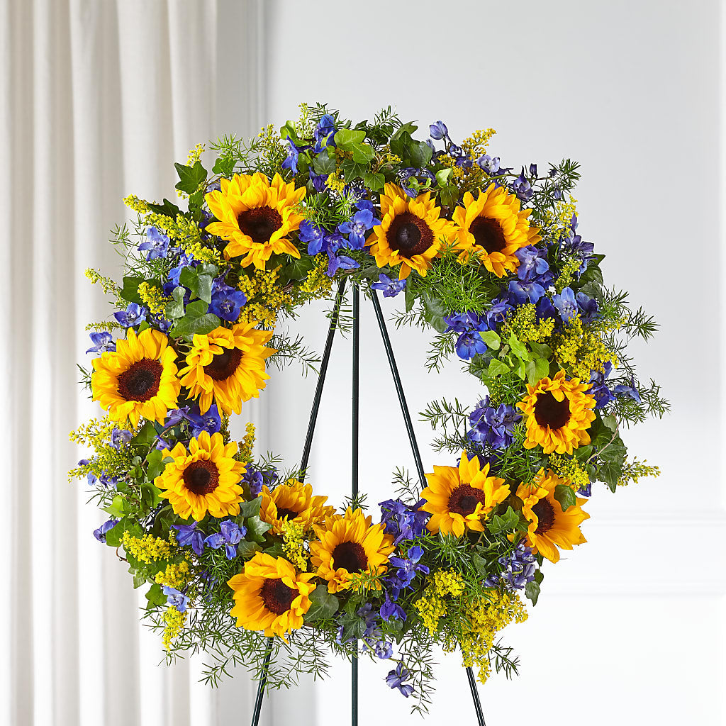 Bright Rays Wreath – D Florals, Jacksonville FL