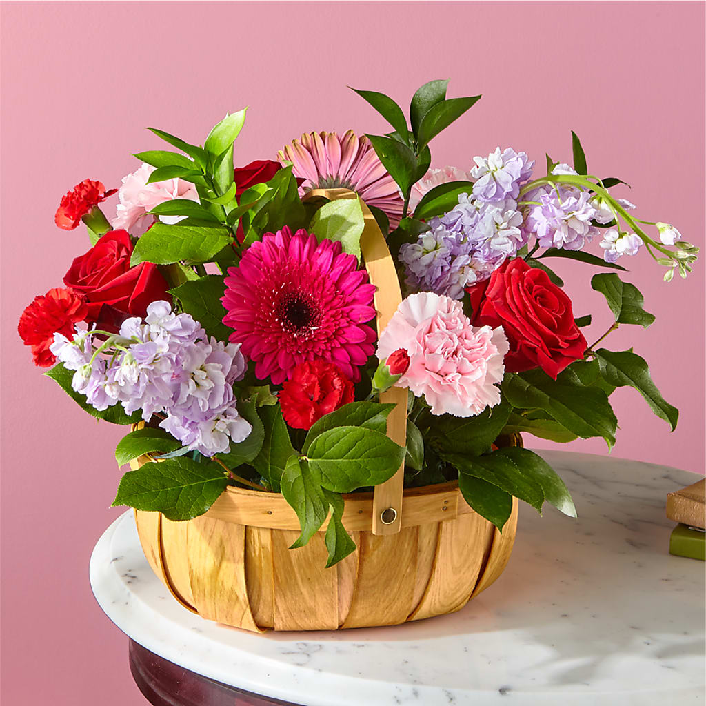 Pink Picnic Basket – D Florals, Jacksonville FL