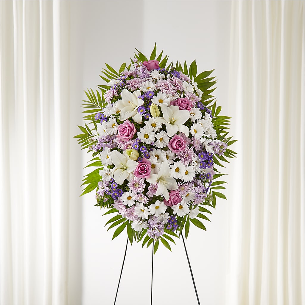 Surrounded by Love Standing Spray – D Florals, Jacksonville FL