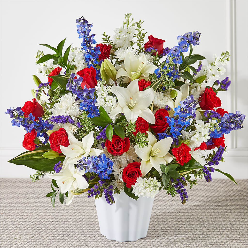 Consoled Floor Basket – D Florals, Jacksonville FL