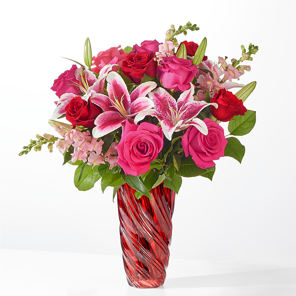 Always You Bouquet with Luxe Swirl Vase – D Florals, Jacksonville FL