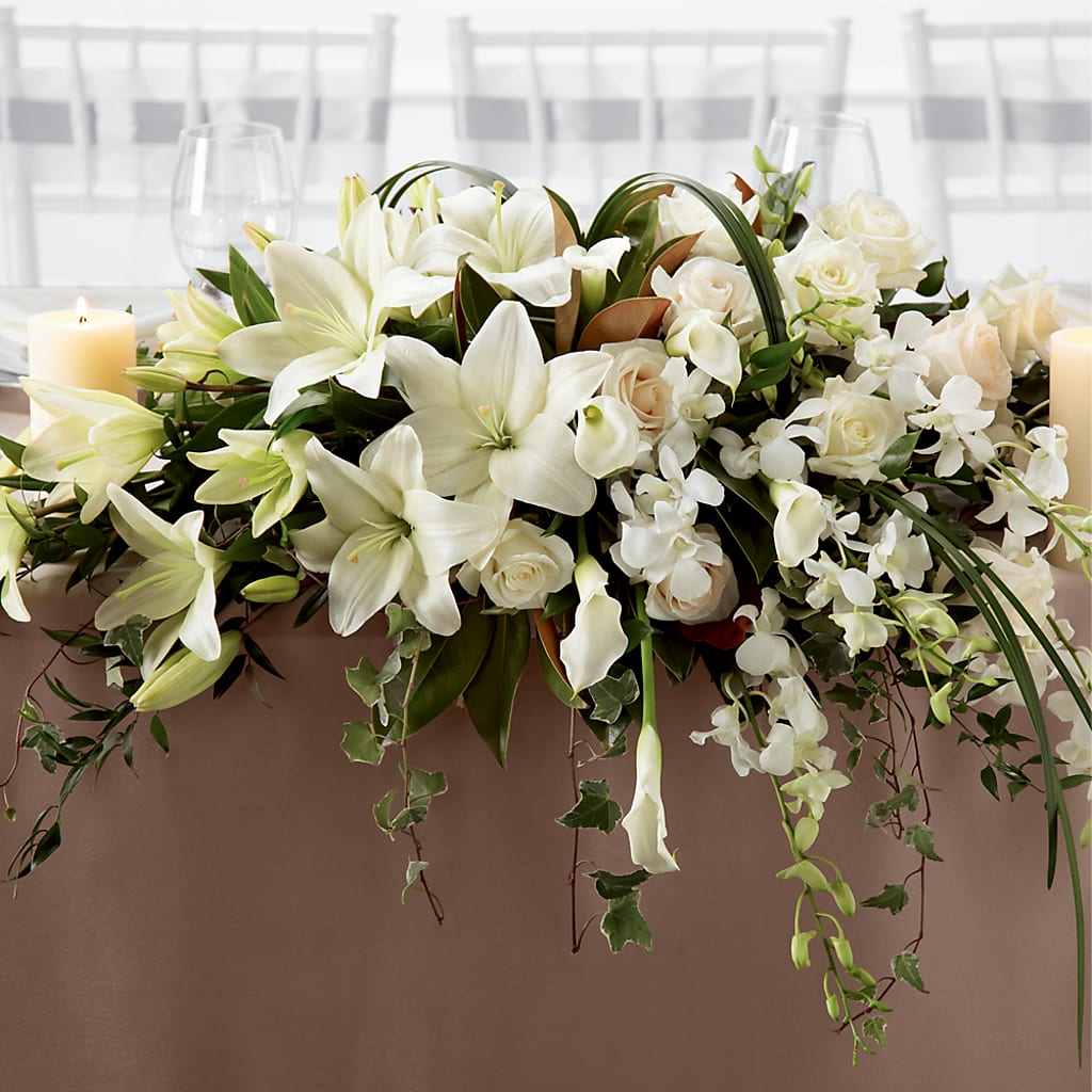 White Linen Arrangement – D Florals, Jacksonville FL