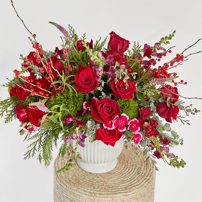 Big Red Bow Bouquet –  D Florals, Jacksonville FL