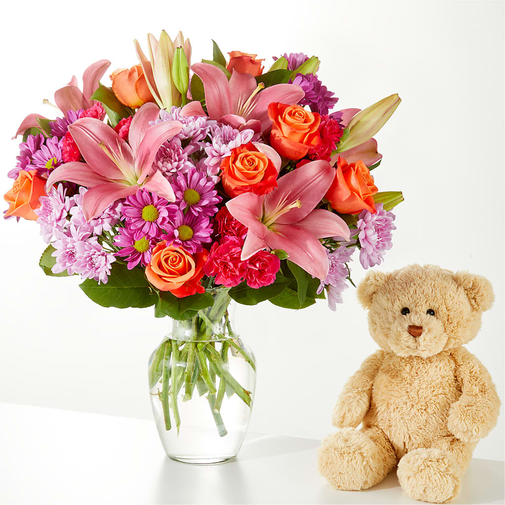 One and Only Bouquet and Bear Bundle –  D Florals, Jacksonville FL