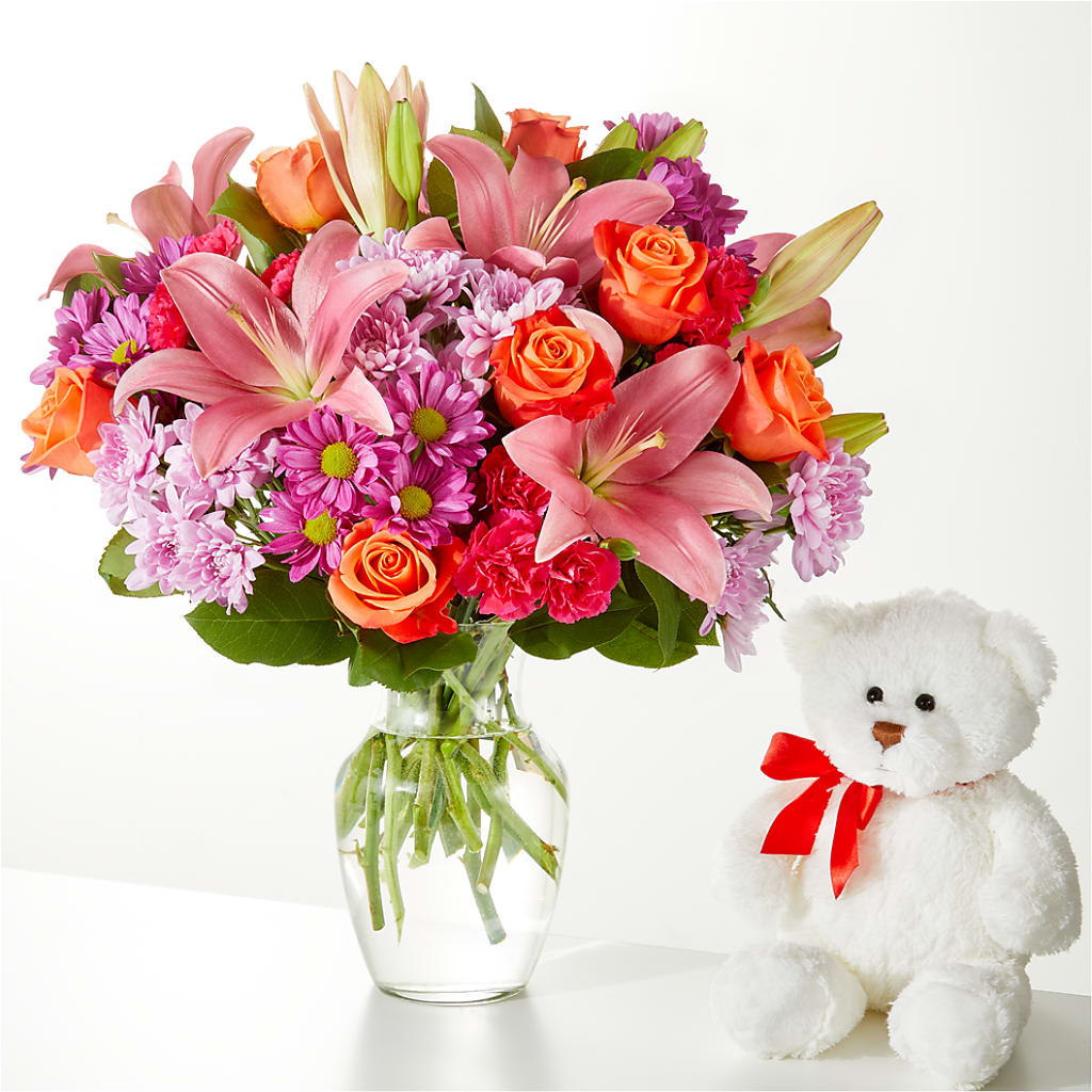 One and Only Bouquet and Bear Bundle –  D Florals, Jacksonville FL