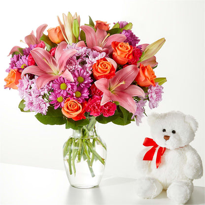 One and Only Bouquet and Bear Bundle –  D Florals, Jacksonville FL