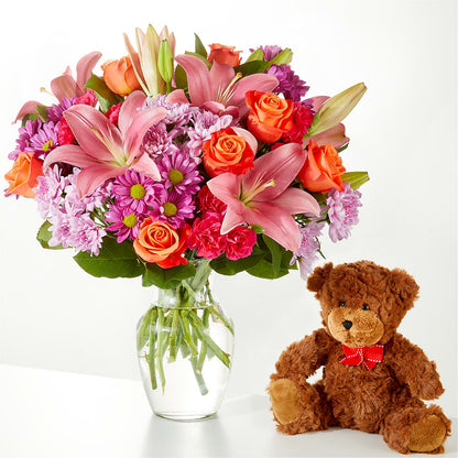 One and Only Bouquet and Bear Bundle –  D Florals, Jacksonville FL