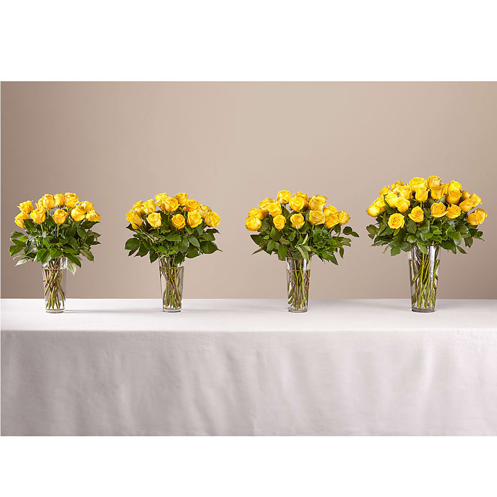 Long Stem Yellow Rose Bouquet –  D Florals, Jacksonville FL