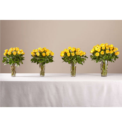 Long Stem Yellow Rose Bouquet –  D Florals, Jacksonville FL