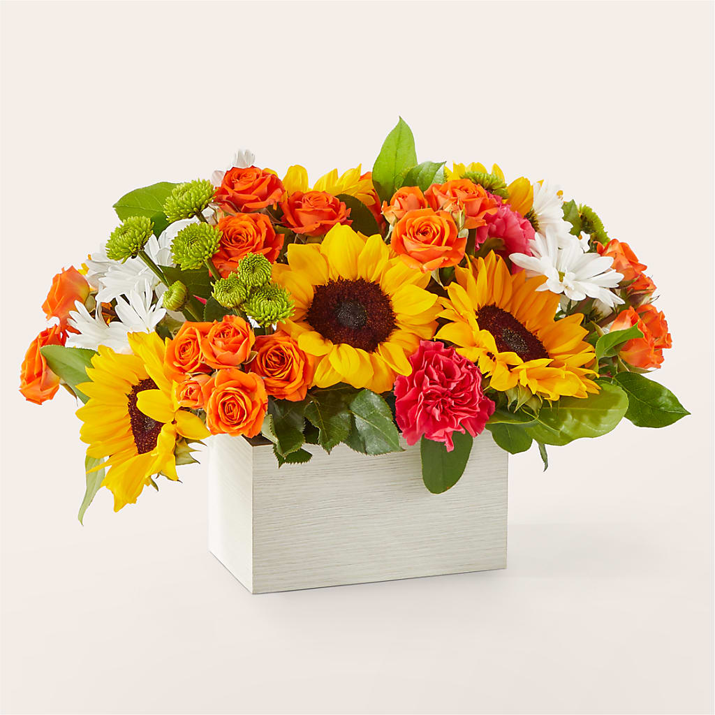 Sun-drenched Blooms Box Bouquet –  D Florals, Jacksonville FL