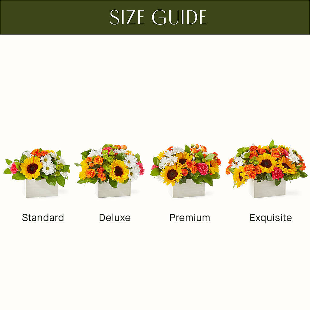 Sun-drenched Blooms Box Bouquet –  D Florals, Jacksonville FL