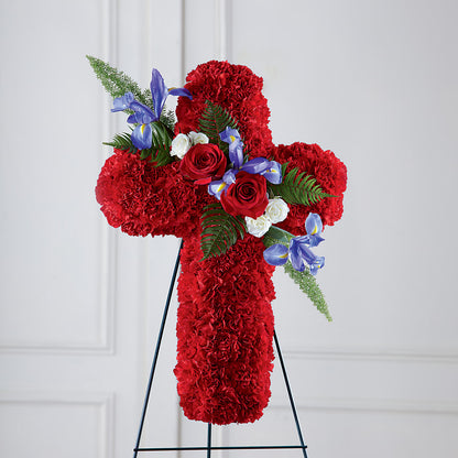 Faithful Hero Floral Cross –  D Florals, Jacksonville FL