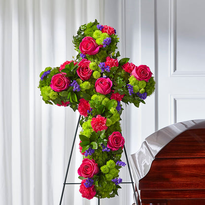 Tribute Rose Floral Cross –  D Florals, Jacksonville FL