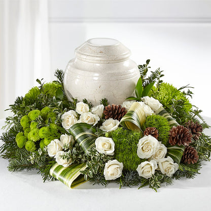 Precious Evergreen Cremation Adornment –  D Florals, Jacksonville FL
