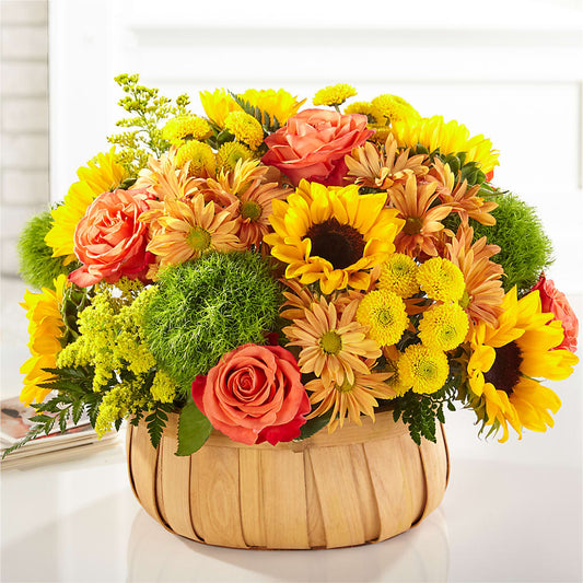 Harvest Sunflower Basket –  D Florals, Jacksonville FL
