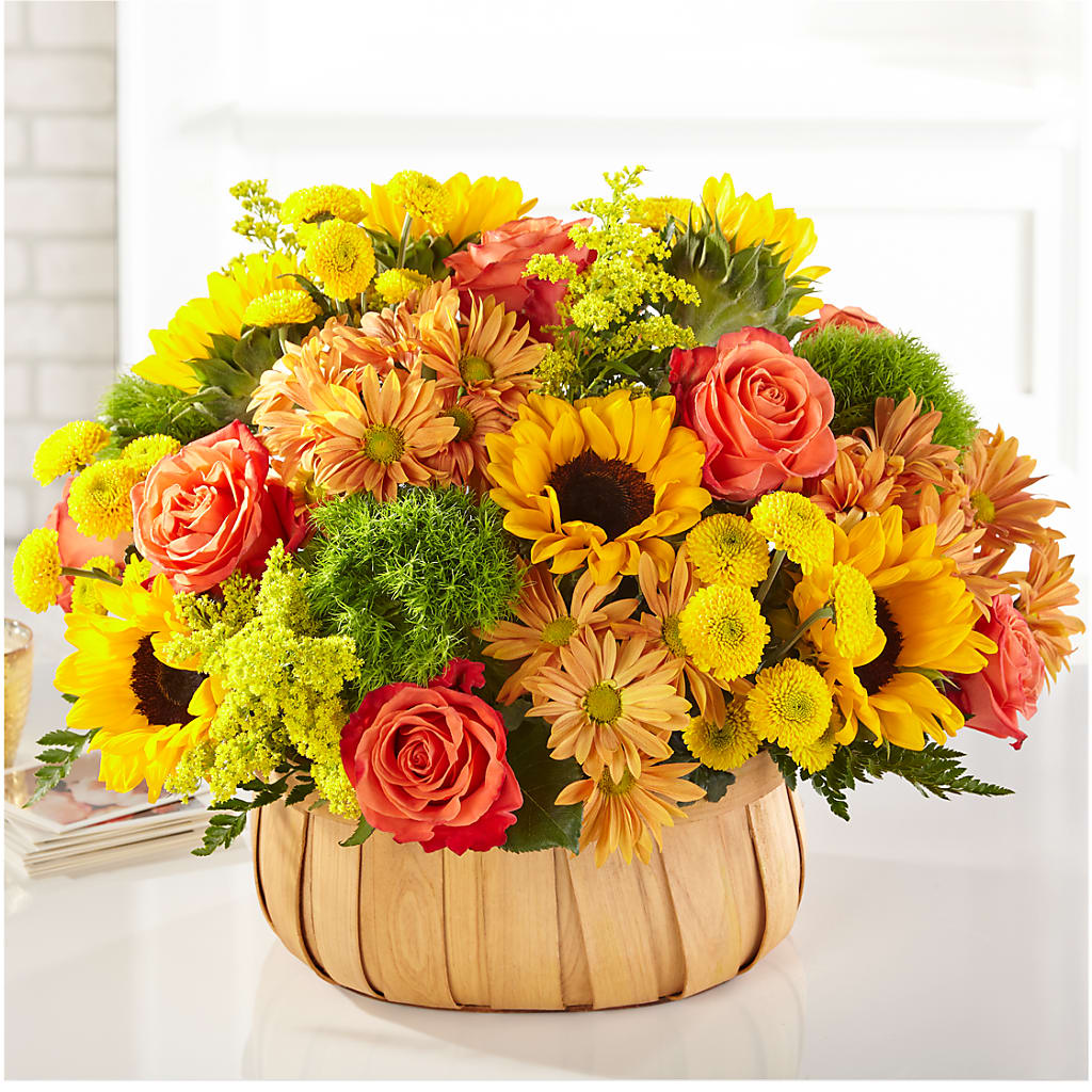 Harvest Sunflower Basket –  D Florals, Jacksonville FL