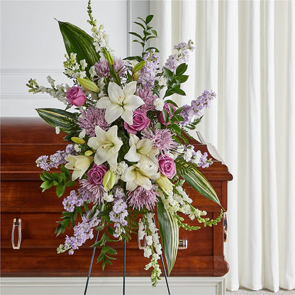 Grateful Hearts Standing Spray –  D Florals, Jacksonville FL